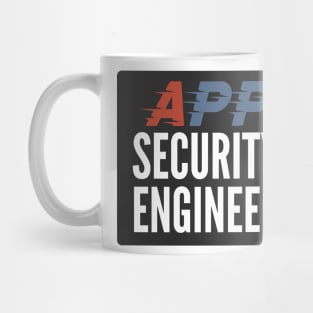 Application Security Engineer Development Security Operations Black Background Mug